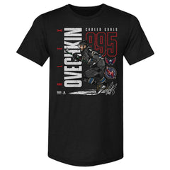 NHL Alexander Ovechkin Washington Capitals 500 Level NHL All-Time Leading Goal Scorer Tri-Blend Throwback T-Shirt - Black