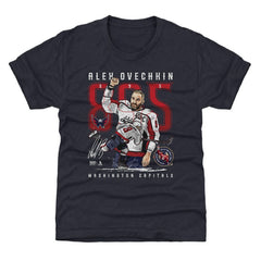 NHL Alexander Ovechkin Washington Capitals 500 Level Youth NHL All-Time Leading Goal Scorer The Shot T-Shirt - Navy