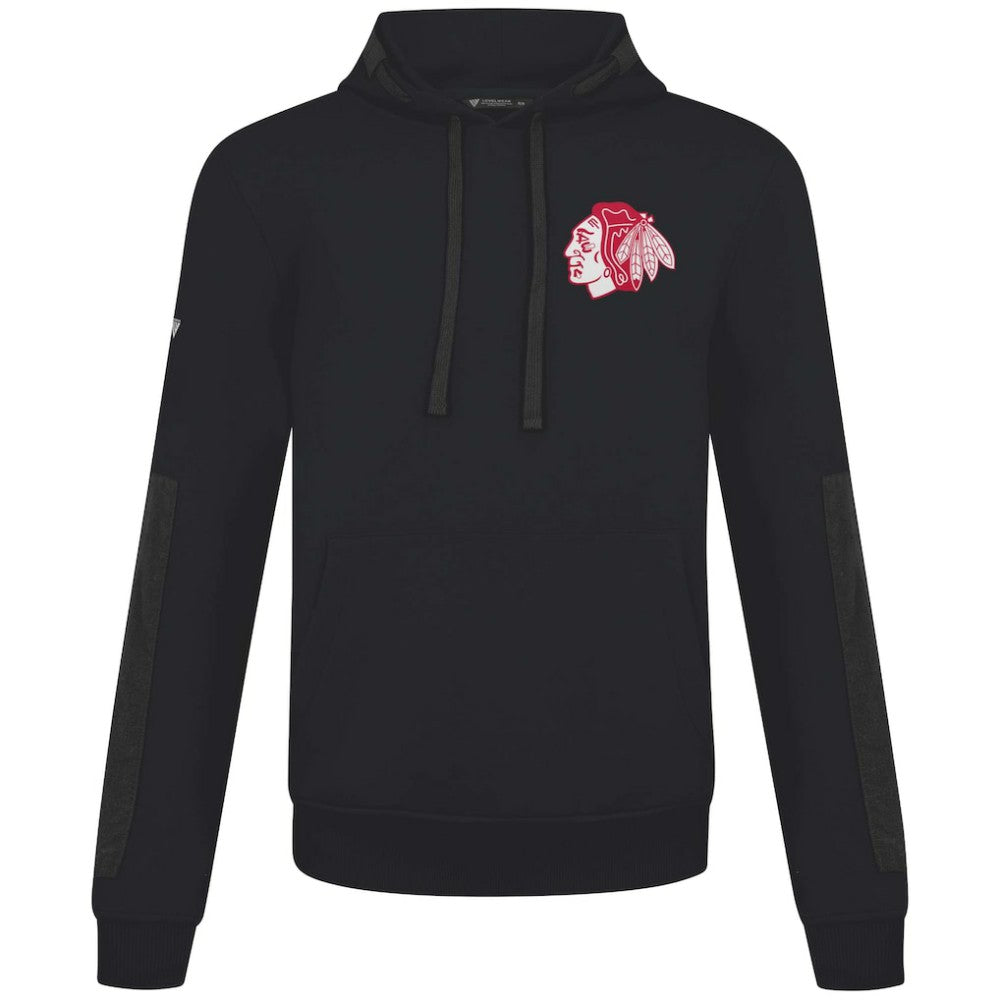 NHL Chicago Blackhawks Levelwear Bombay Response Pullover Hoodie - Black