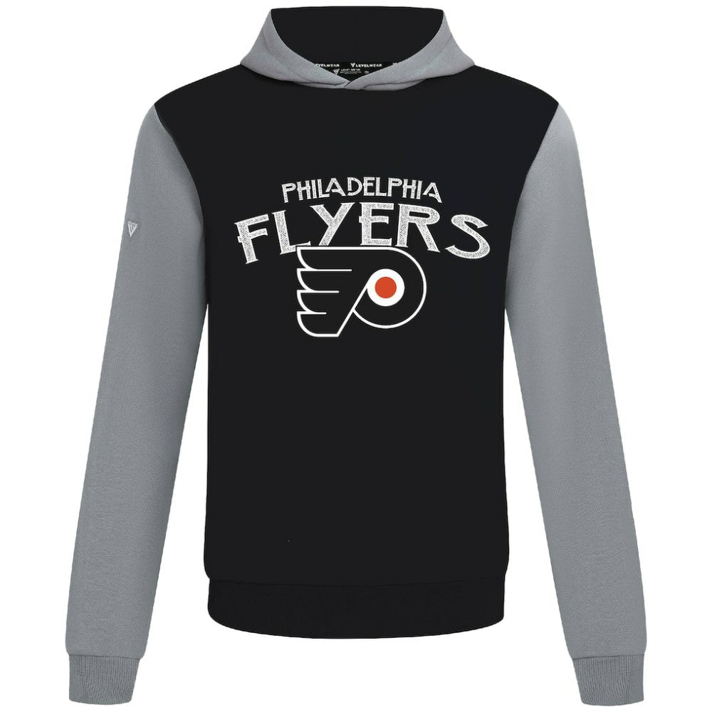 NHL Philadelphia Flyers Levelwear Ultimate Mission Pullover Hoodie - Black/Gray