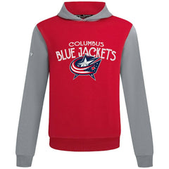 NHL Columbus Blue Jackets Levelwear Ultimate Mission Pullover Hoodie - Red/Gray