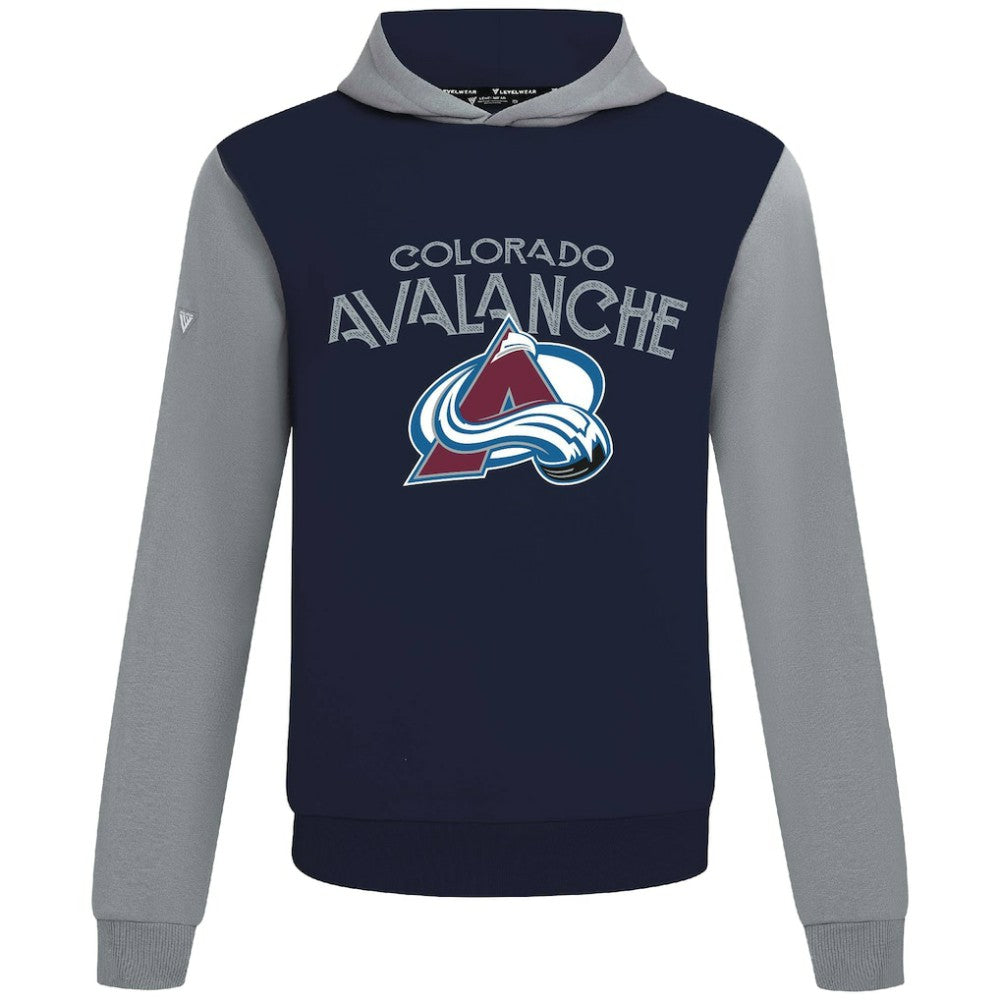 NHL Colorado Avalanche Levelwear Ultimate Mission Pullover Hoodie - Navy/Gray