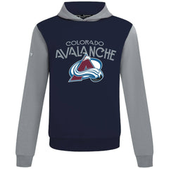 NHL Colorado Avalanche Levelwear Ultimate Mission Pullover Hoodie - Navy/Gray