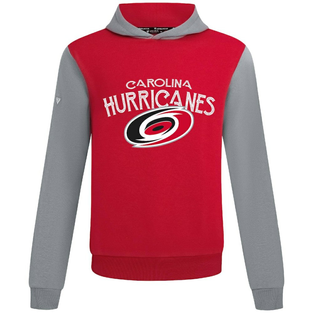 NHL Carolina Hurricanes Levelwear Ultimate Mission Pullover Hoodie - Red/Gray