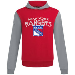 NHL New York Rangers Levelwear Ultimate Mission Pullover Hoodie - Red/Gray