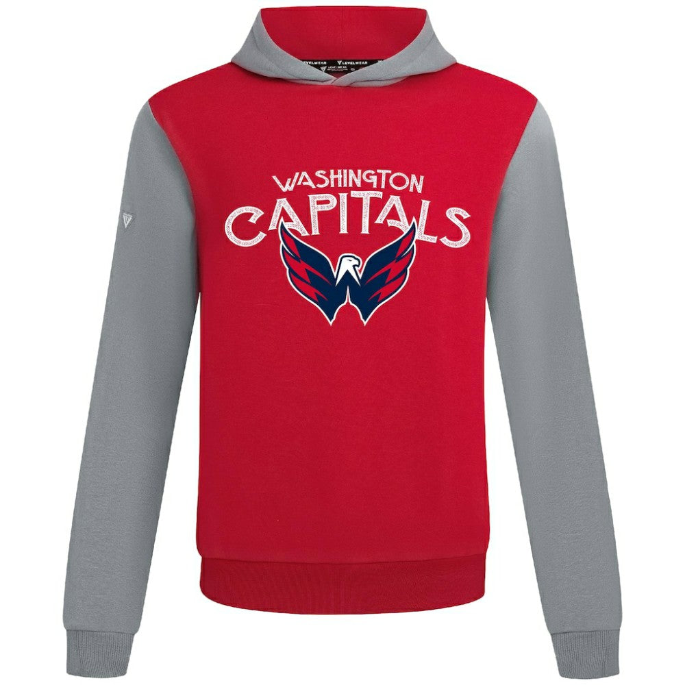 NHL Washington Capitals Levelwear Ultimate Mission Pullover Hoodie - Red/Gray