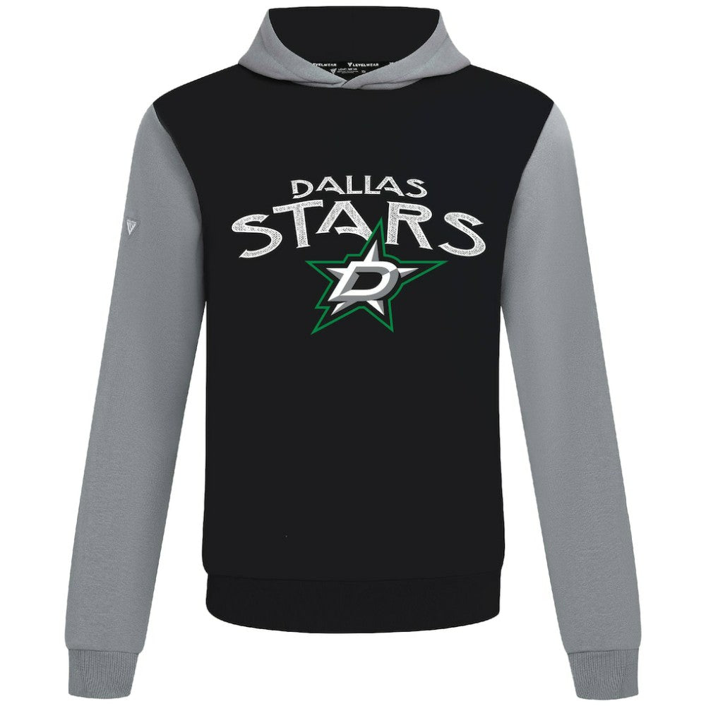 NHL Dallas Stars Levelwear Ultimate Mission Pullover Hoodie - Black/Gray