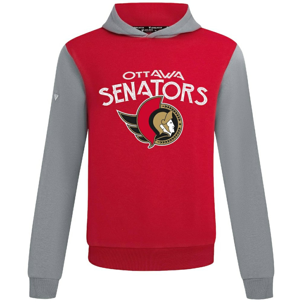 NHL Ottawa Senators Levelwear Ultimate Mission Pullover Hoodie - Red/Gray