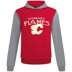 NHL Calgary Flames Levelwear Ultimate Mission Pullover Hoodie - Red/Gray