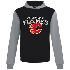 NHL Calgary Flames Levelwear Ultimate Mission Pullover Hoodie - Black/Gray
