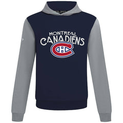 NHL Montreal Canadiens Levelwear Ultimate Mission Pullover Hoodie - Navy/Gray
