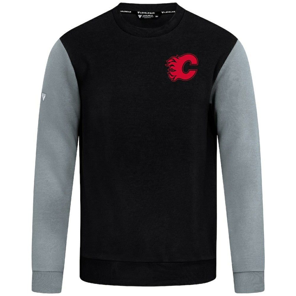 NHL Calgary Flames Levelwear Ultimate Response Sweatshirt - Black/Gray