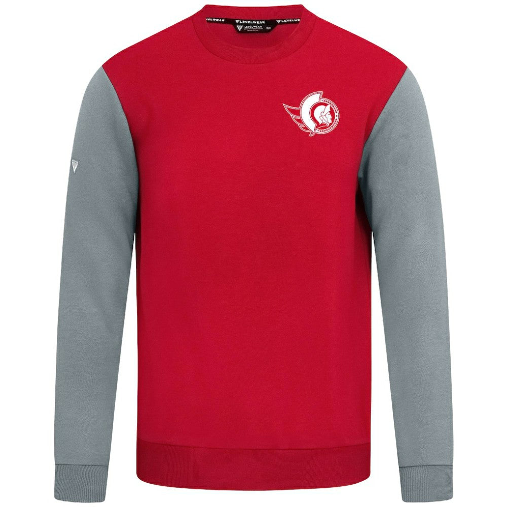 NHL Ottawa Senators Levelwear Ultimate Response Sweatshirt - Red/Gray