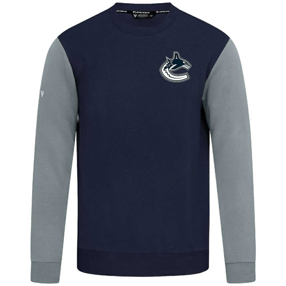 NHL Vancouver Canucks Levelwear Ultimate Response Sweatshirt - Navy/Gray