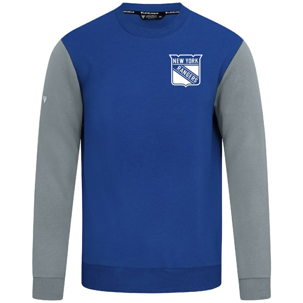 NHL New York Rangers Levelwear Ultimate Response Sweatshirt - Royal/Gray