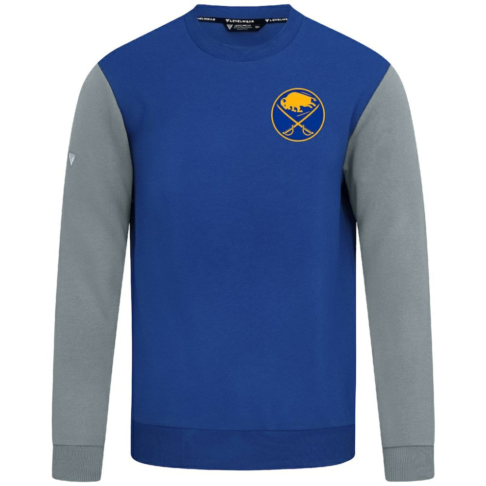 NHL Buffalo Sabres Levelwear Ultimate Response Sweatshirt - Royal/Gray