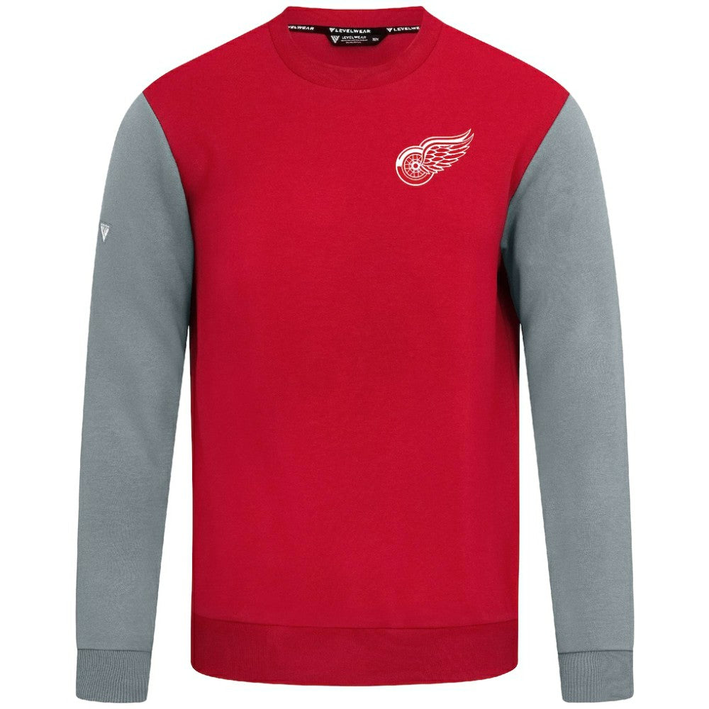 NHL Detroit Red Wings Levelwear Ultimate Response Sweatshirt - Red/Gray