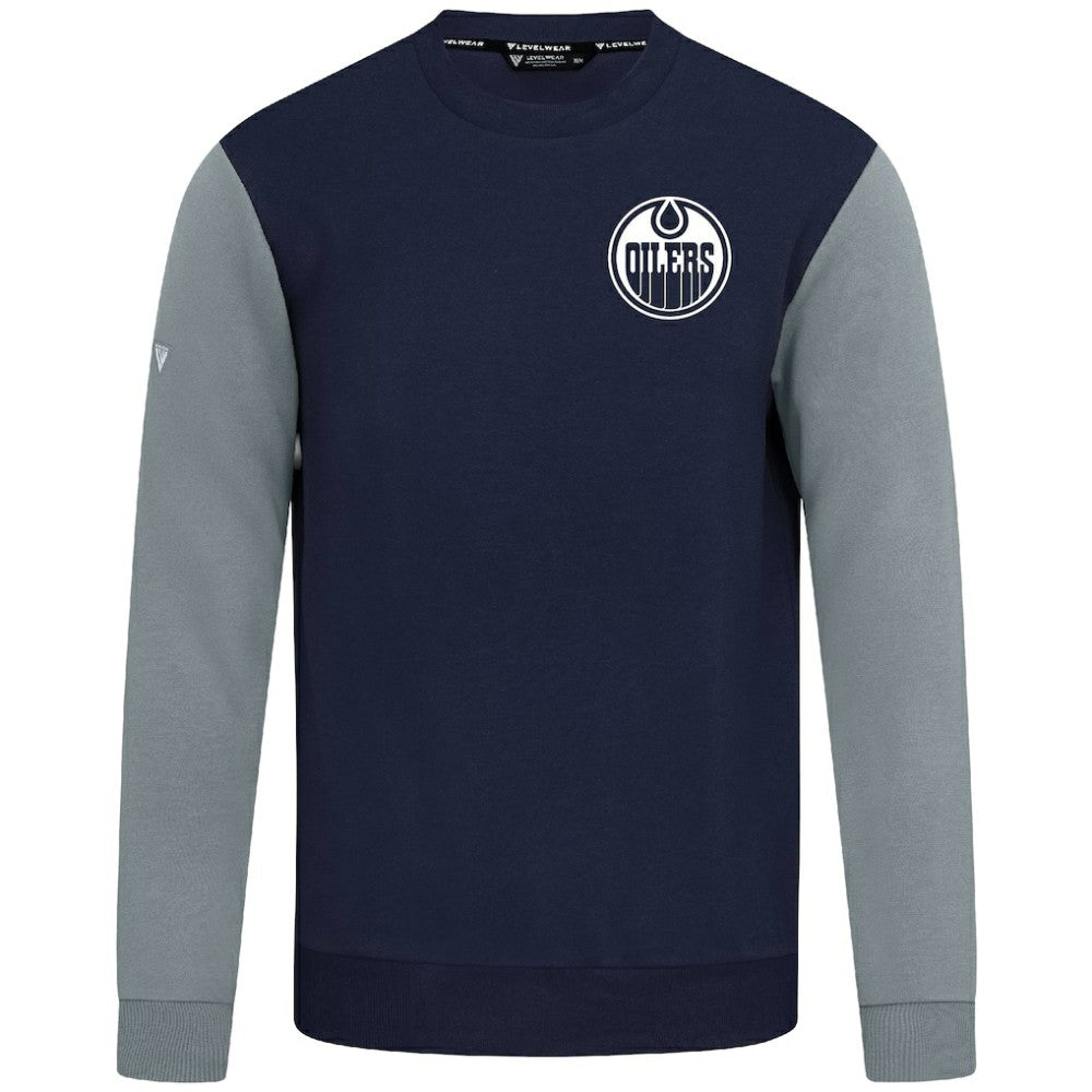 NHL Edmonton Oilers Levelwear Ultimate Response Sweatshirt - Navy/Gray