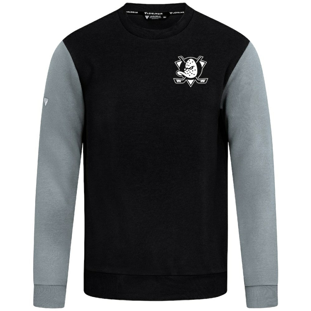 NHL Anaheim Ducks Levelwear Ultimate Response Sweatshirt - Black/Gray