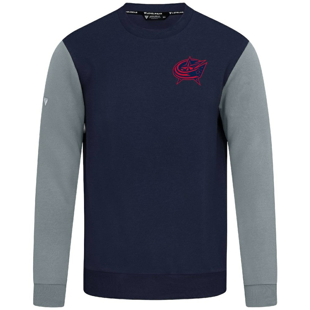 NHL Columbus Blue Jackets Levelwear Ultimate Response Sweatshirt - Navy/Gray