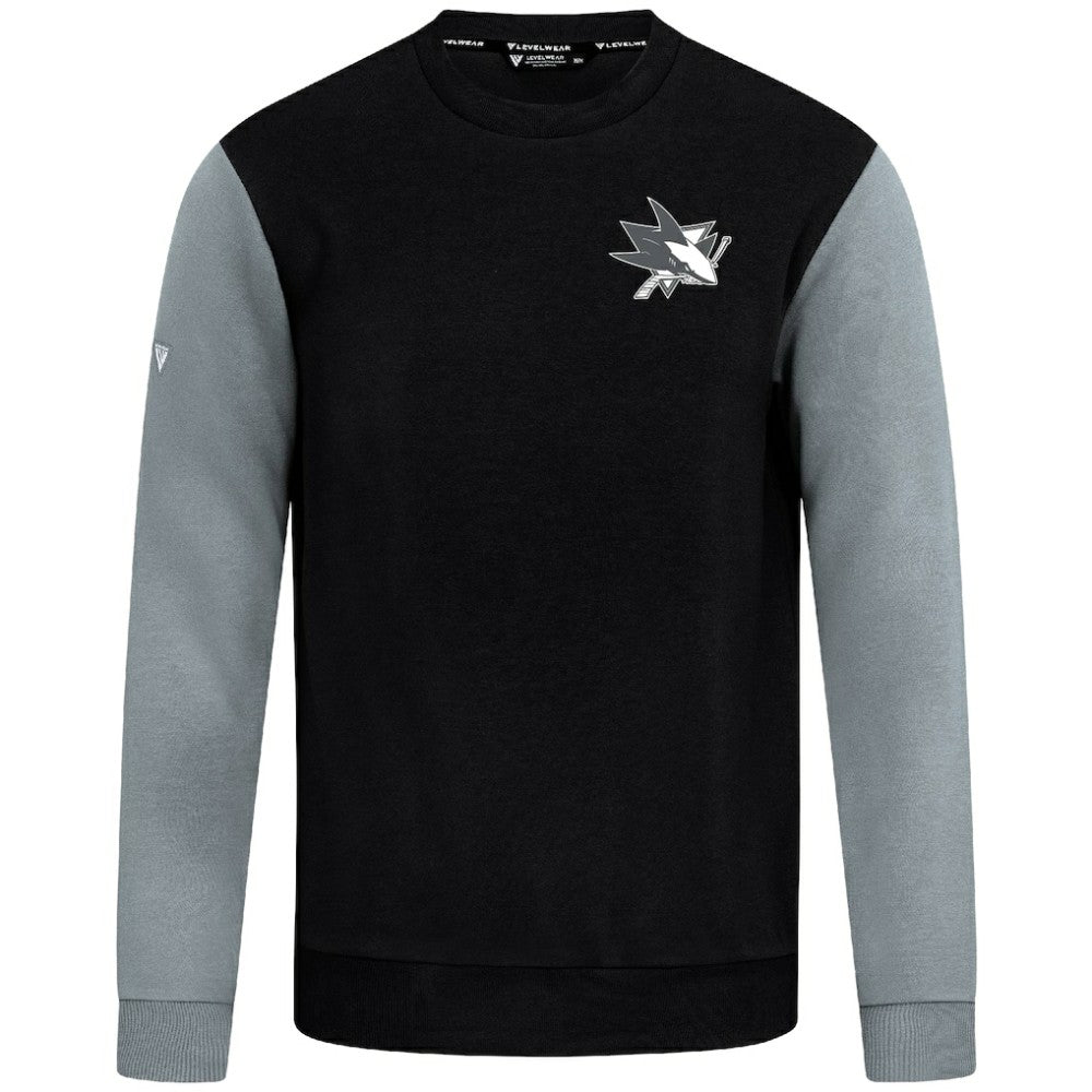 NHL San Jose Sharks Levelwear Ultimate Response Sweatshirt - Black/Gray
