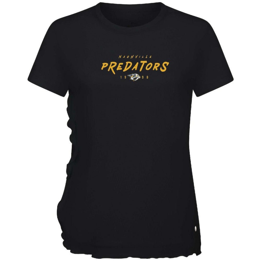 NHL Nashville Predators Levelwear Women's Airflow Scratched T-Shirt - Black
