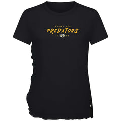 NHL Nashville Predators Levelwear Women's Airflow Scratched T-Shirt - Black