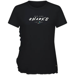 NHL San Jose Sharks Levelwear Women's Airflow Scratched T-Shirt - Black