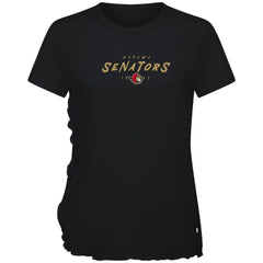 NHL Ottawa Senators Levelwear Women's Airflow Scratched T-Shirt - Black