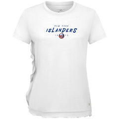 NHL New York Islanders Levelwear Women's Airflow Scratched T-Shirt - White