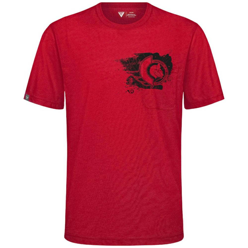 NHL Ottawa Senators Levelwear Focal Blasted T-Shirt - Red