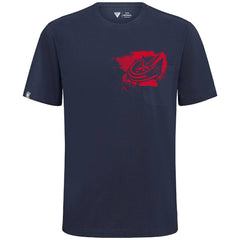 NHL Columbus Blue Jackets Levelwear Focal Blasted T-Shirt - Navy