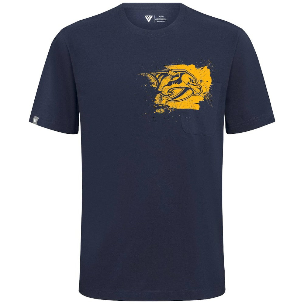 NHL Nashville Predators Levelwear Focal Blasted T-Shirt - Navy