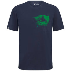 NHL Vancouver Canucks Levelwear Focal Blasted T-Shirt - Navy