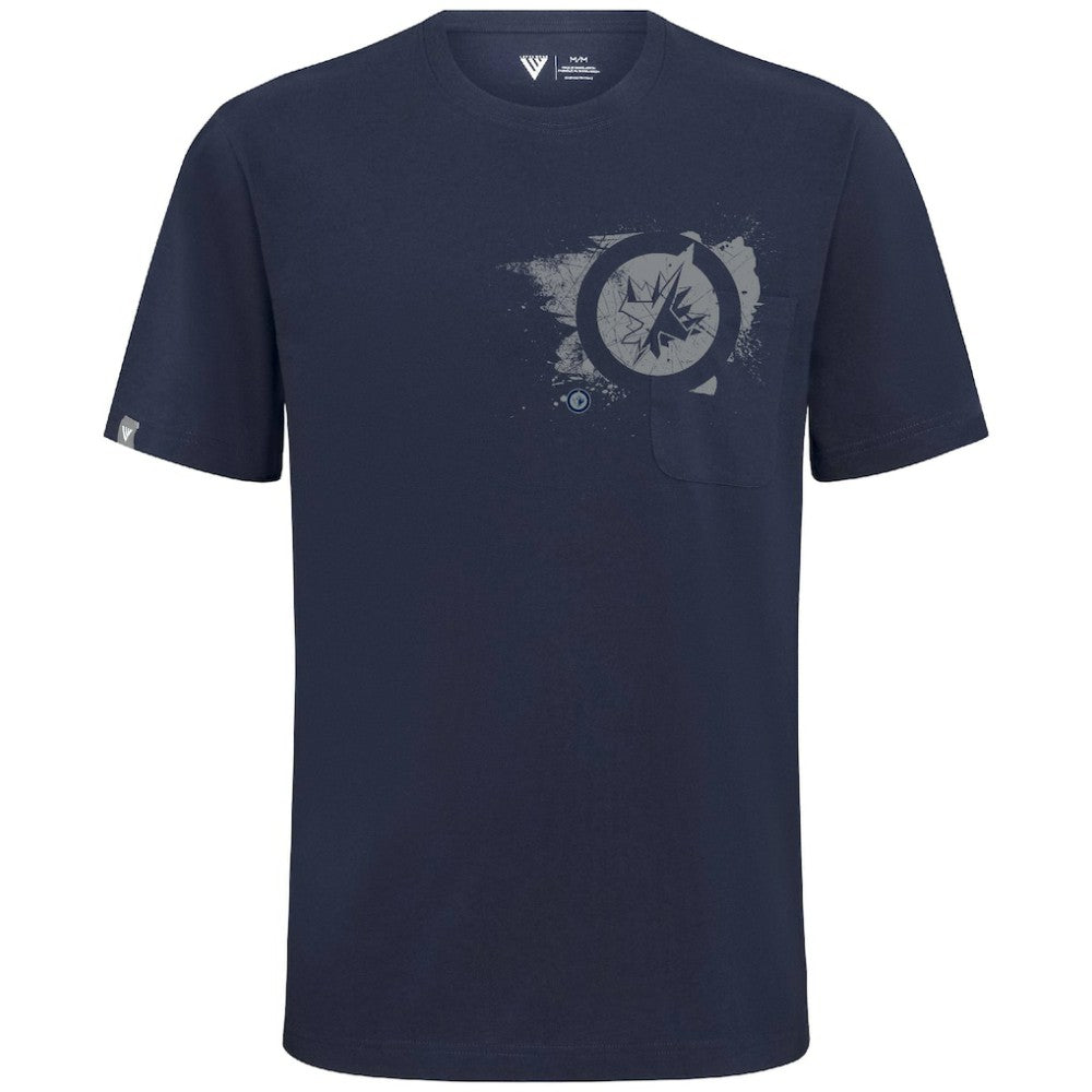 NHL Winnipeg Jets Levelwear Focal Blasted T-Shirt - Navy