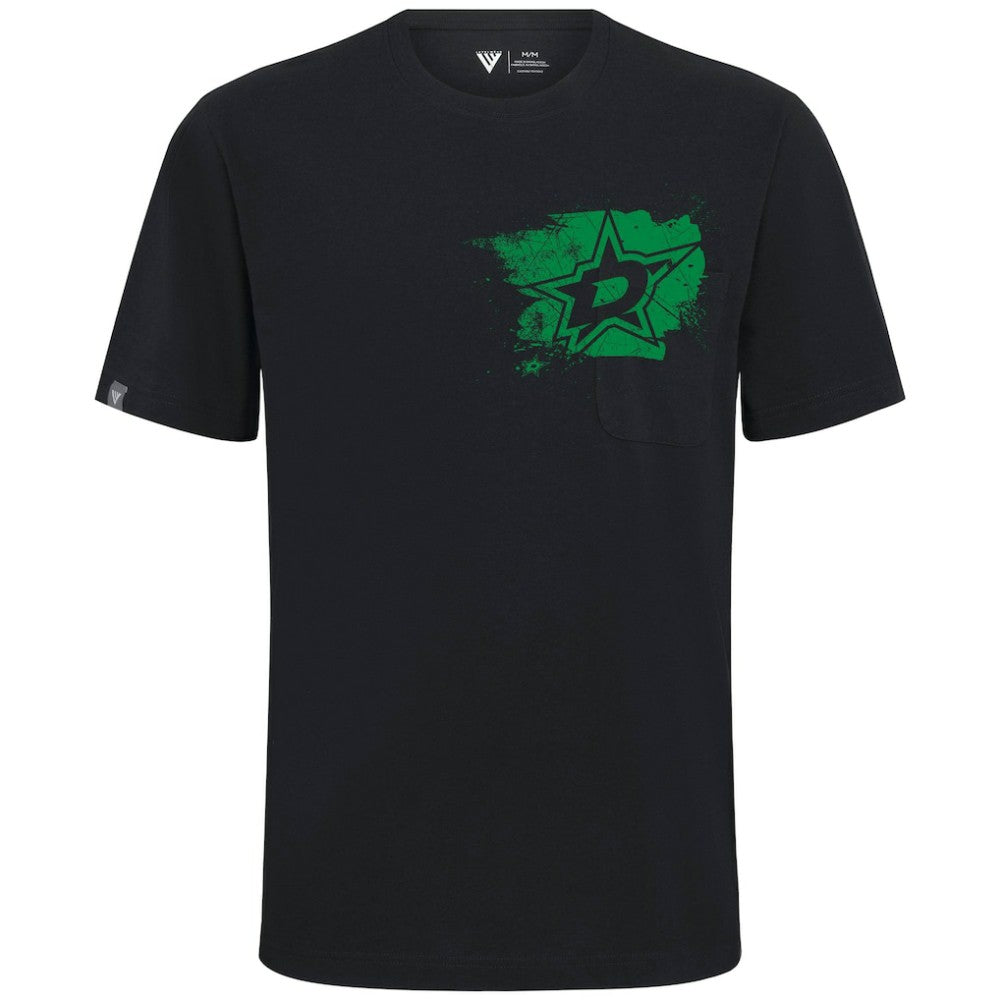 NHL Dallas Stars Levelwear Focal Blasted T-Shirt - Black