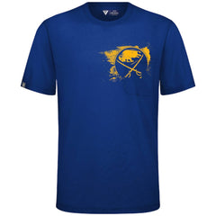 NHL Buffalo Sabres Levelwear Focal Blasted T-Shirt - Royal