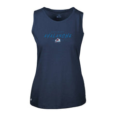 NHL Colorado Avalanche Levelwear Women's Macy Scratched Tank Top - Navy