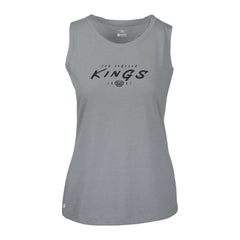 NHL Los Angeles Kings Levelwear Women's Macy Scratched Tank Top - Gray