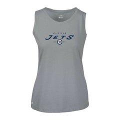 NHL Winnipeg Jets Levelwear Women's Macy Scratched Tank Top - Gray