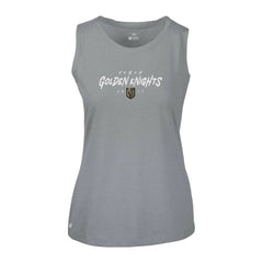 NHL Vegas Golden Knights Levelwear Women's Macy Scratched Tank Top - Gray