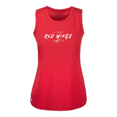 NHL Detroit Red Wings Levelwear Women's Macy Scratched Tank Top - Red