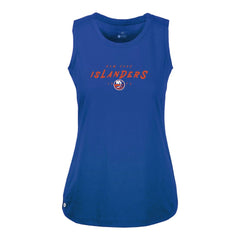 NHL New York Islanders Levelwear Women's Macy Scratched Tank Top - Royal