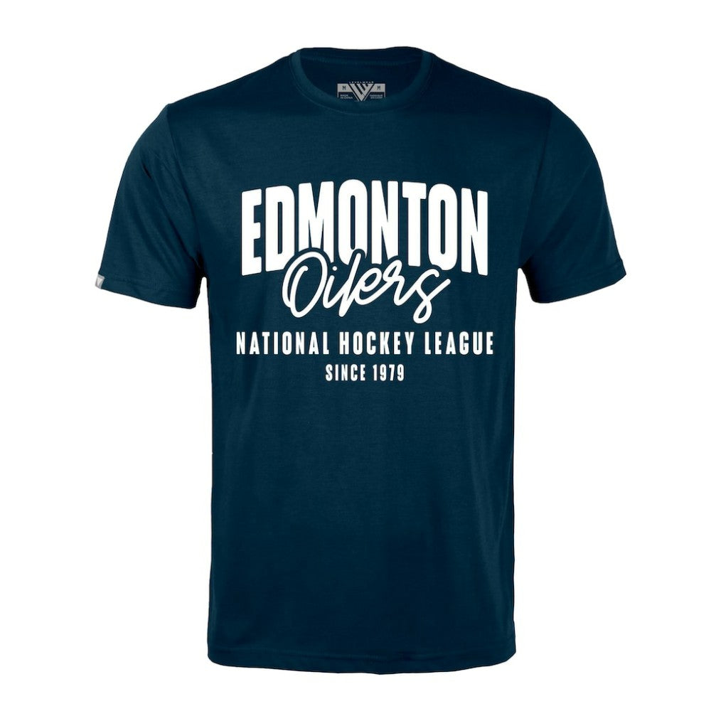 NHL Edmonton Oilers Levelwear Richmond Response T-Shirt - Navy