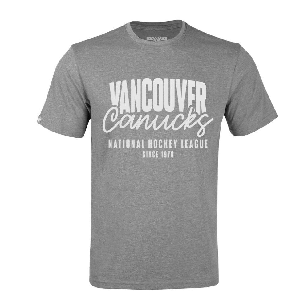 NHL Vancouver Canucks Levelwear Richmond Response T-Shirt - Gray