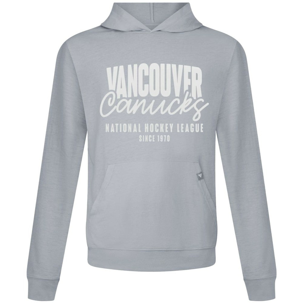 NHL Vancouver Canucks Levelwear Relay Response Pullover Hoodie - Gray