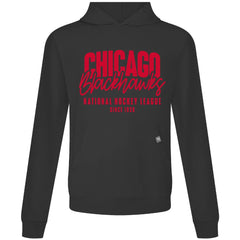 NHL Chicago Blackhawks Levelwear Relay Response Pullover Hoodie - Black