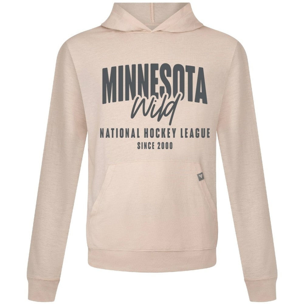 NHL Minnesota Wild Levelwear Relay Response Pullover Hoodie - Khaki