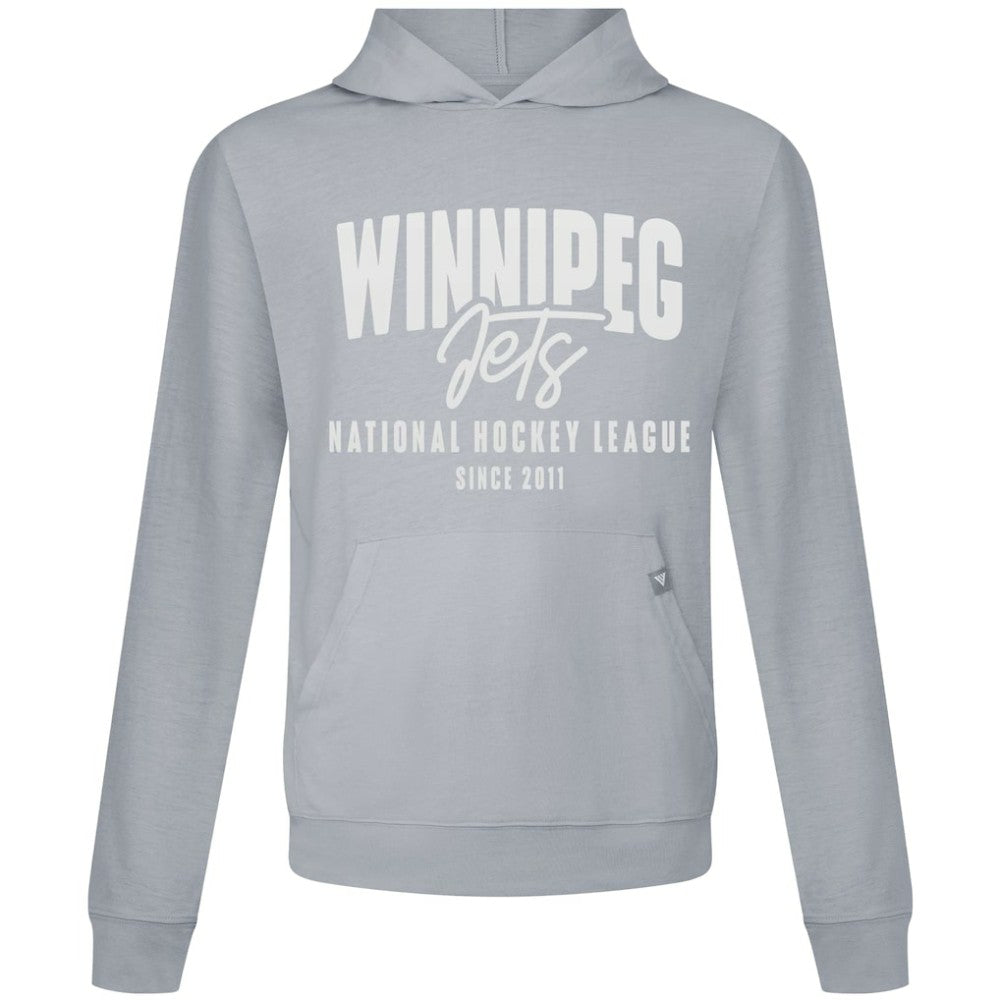 NHL Winnipeg Jets Levelwear Relay Response Pullover Hoodie - Gray