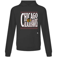 NHL Chicago Blackhawks Levelwear Relay Powerhouse Pullover Hoodie - Black